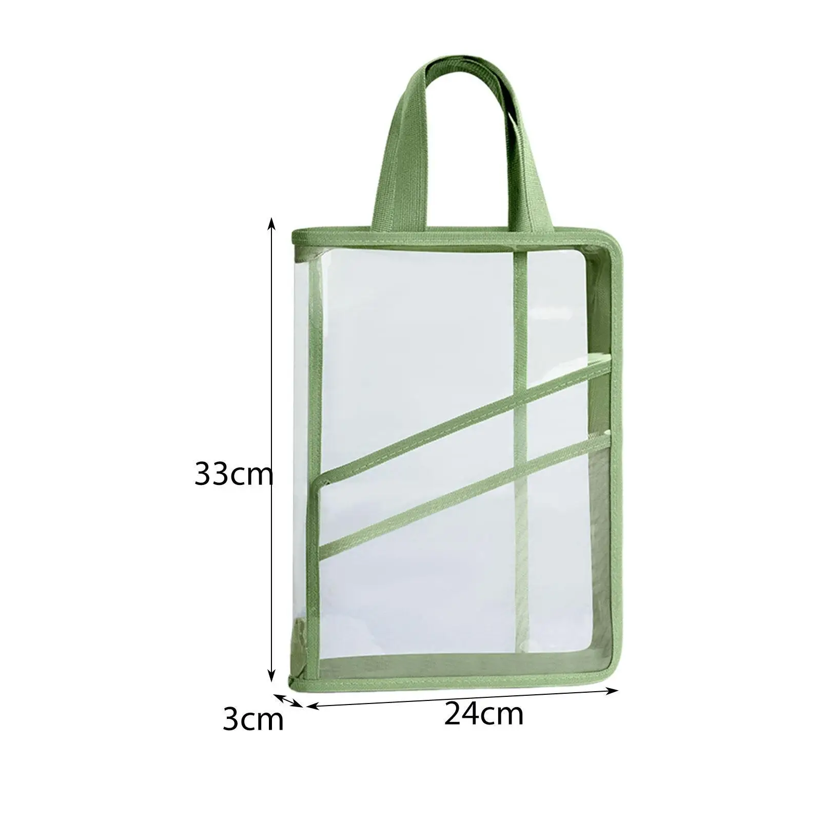 Test Paper Storage Bag with Handle File Folder Bag for Office Papers Travel