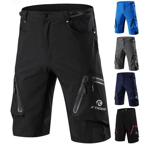 Imagen 1 del producto Pantaloncini da mountain bike X-TIGER Pantaloncini da bicicletta MTB estivi da uomo Pantaloncini da ciclismo MTB leggeri e larghi per sport all'aria aperta