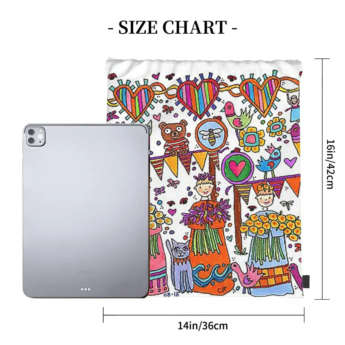 面白いページフラワーガールズバックパック多機能ポータブル巾着バンドルポケット収納袋ブックバッグ男性女性学校