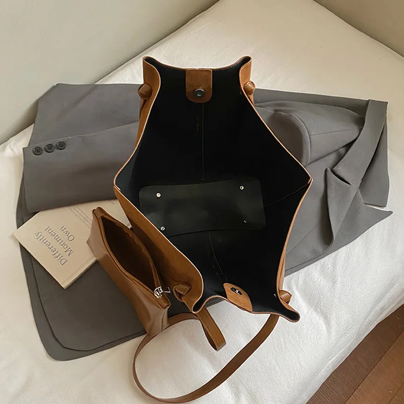 Женская сумка через плечо в форме летучей мыши, большая вместительная сумка-трапеция, европейский и американский стиль, модная сумка с металлическим замком и крыльями, пригородная сумка