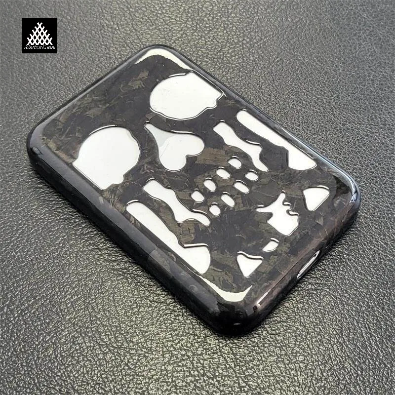 

Real 3K / Forged Carbon Fiber Case for Offical App-le Wireless Magsafe Power Bank Super Light Luxury Protective Cover