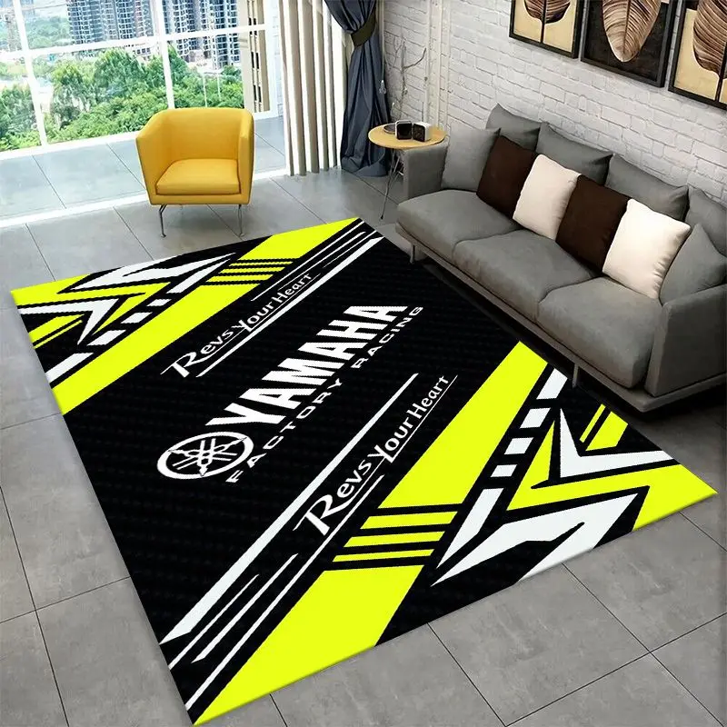 Racing Moto Y-Yamaha Retro Sign Non-Slip Area Rug for Living Room,Bedroom,Playroom,Soft Carpet Floor Mat Home Decor Rug  Room