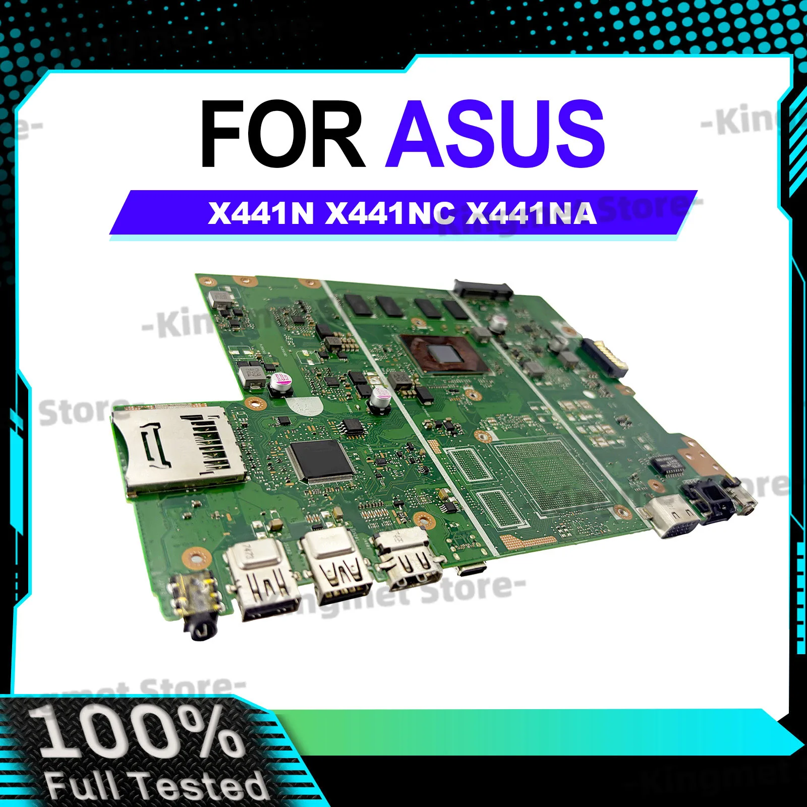 Placa base para ordenador portátil X441NA para ASUS VivoBook A441N F441N X441N X441NC X441NA con CPU Celeron 100% probada, envío rápido
