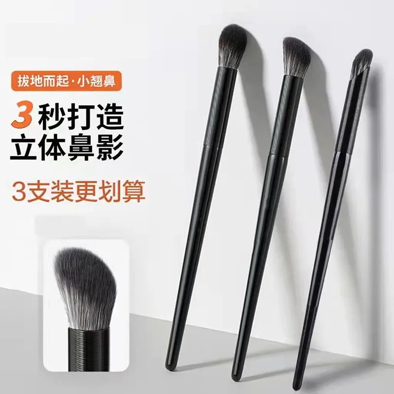 Make-up kwasten Neusschaduw Oogconcealer Gezichtsborstel Schuine schuine contour Vlam Hoogtepunt Cosmetische schoonheid Make-up tool