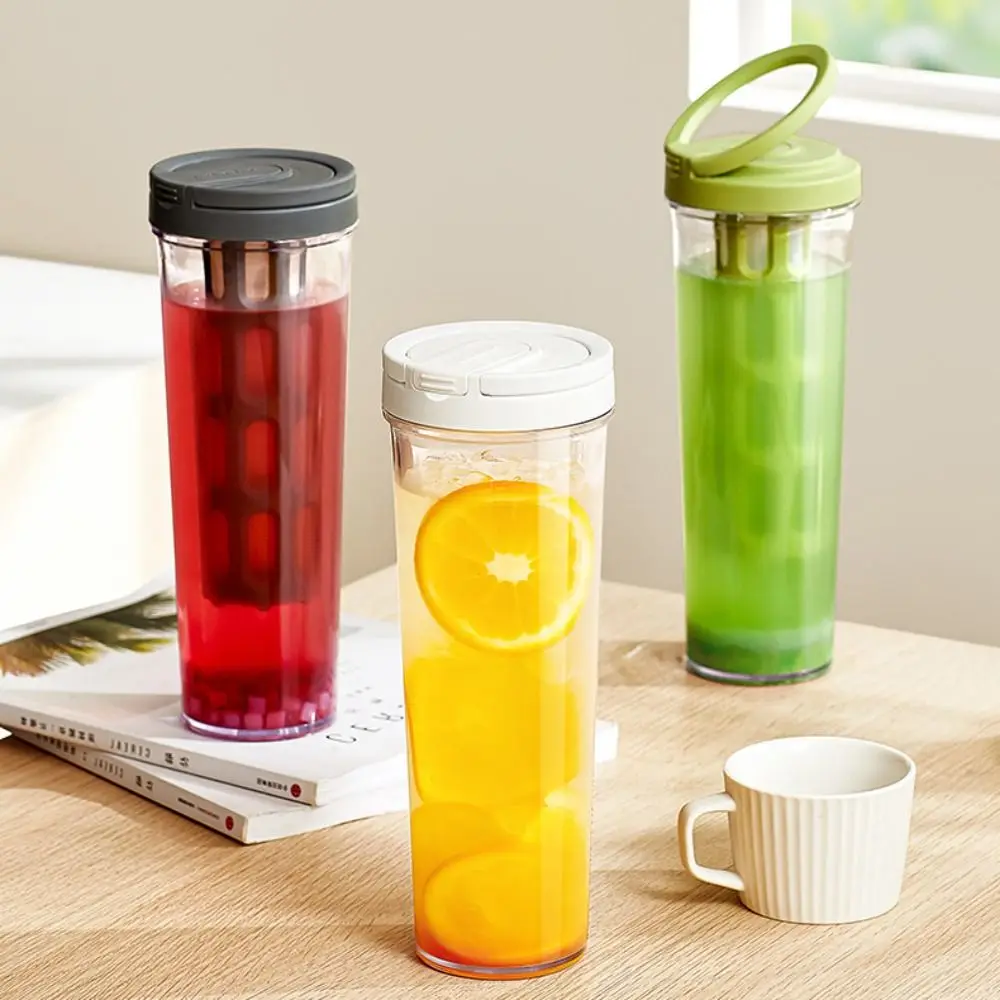 

Portable 1 L Cold Brew Coffee Maker Leak-proof Plastic Fruit Tea Pot Manual With Mesh Filter Cold Brew Pot Outdoor