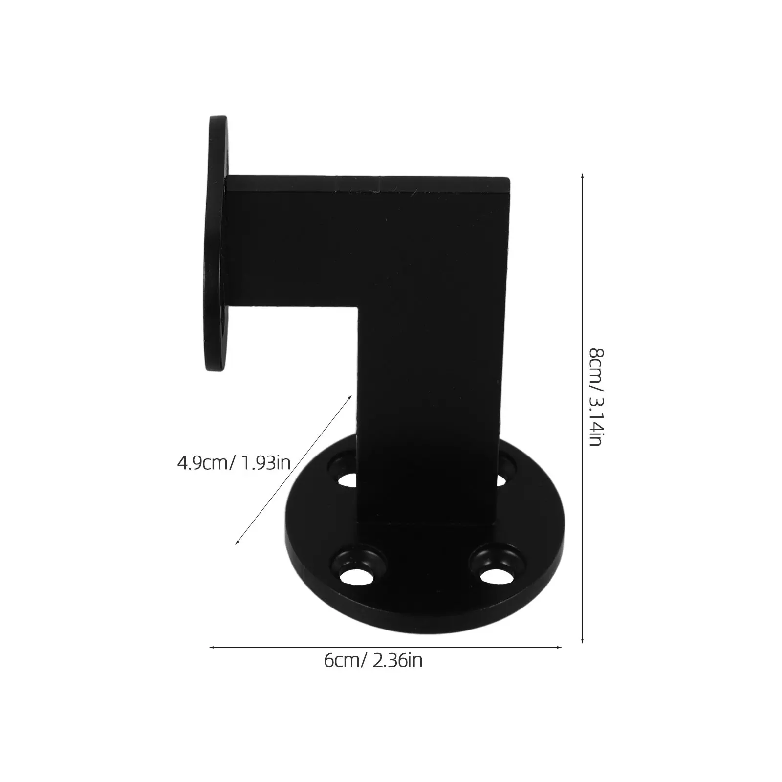 Metal Stair Handrail Bracket Scratch Resistant Wall Mounted Support Reliable Handrail Fixator for Indoor Outdoor Stairs