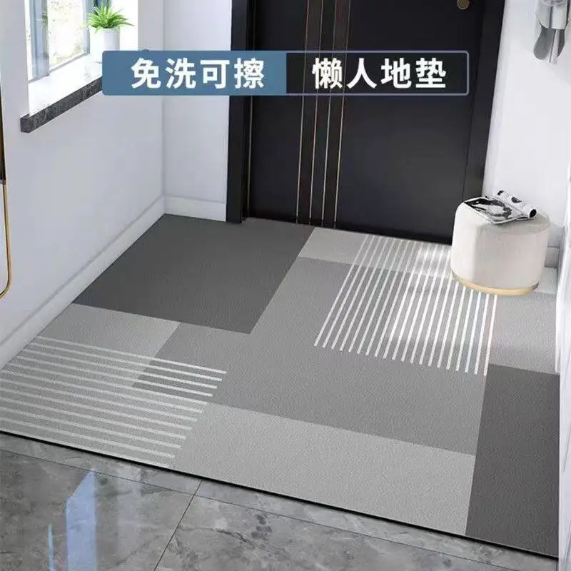 Entrance door floor mat PVC household door non-slip foot mat door mat can wipe the disposable entrance