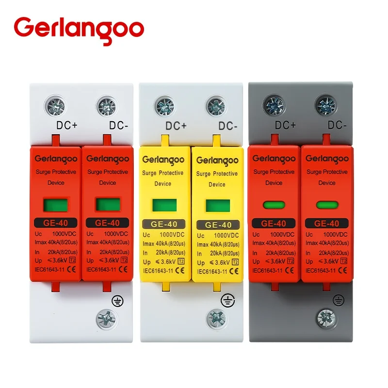 

DC SPD 2P House Surge Protector protection Protective Low-voltage Arrester Device
