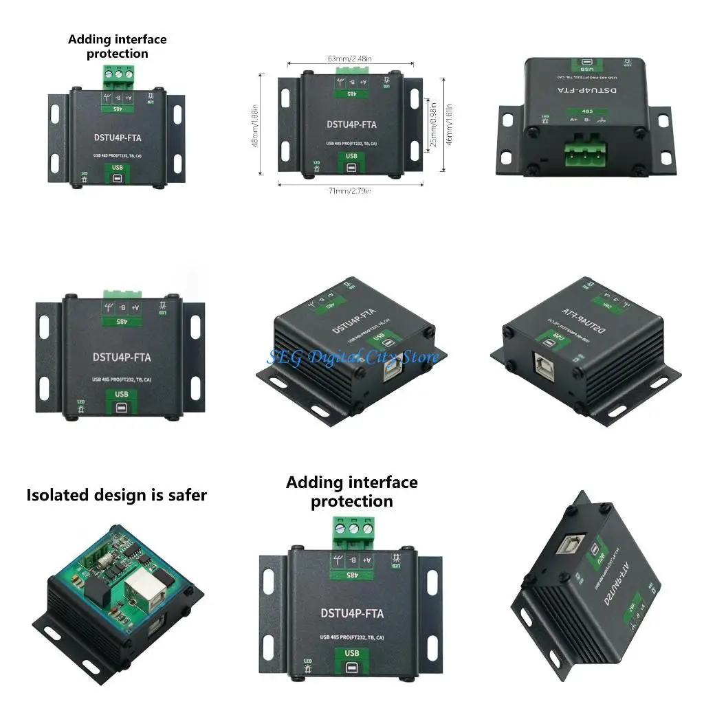 

U75B USB To RS485 Advanced Version Isolated Bidirectional Converter for Multiple