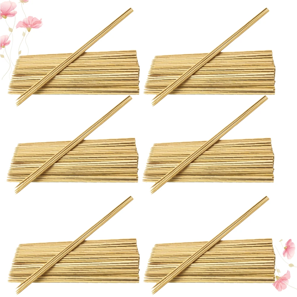 

450pcs Skewers BBQ Sticks Food Bamboo Pick For Bbq Picks for Restaurant Party Grilling Safe Durable Eco Friendly Wooden