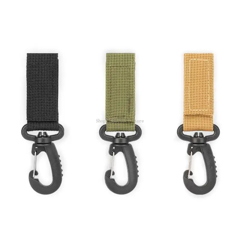 

4Pcs Nylon Webbing Buckles Strap Clip Hanging Hook Clip Tactically Carabiner