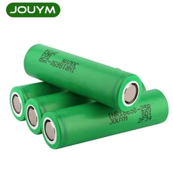 Batteria JOUYM 18650 2500mAh 3.7 V scarica ad alta corrente 30 A INR 18650 25R batterie ricaricabili agli ioni di litio per cella di alimentazione Samsung