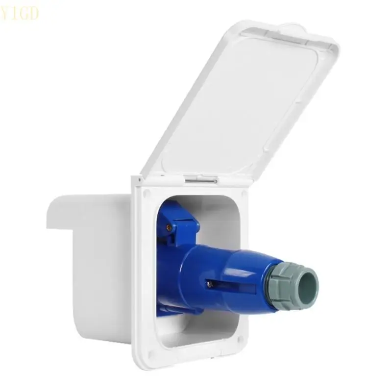 

y1gd RV Generator Power Adapter 16AMP 3Pin 220V-250V Flush Hook Up Socket