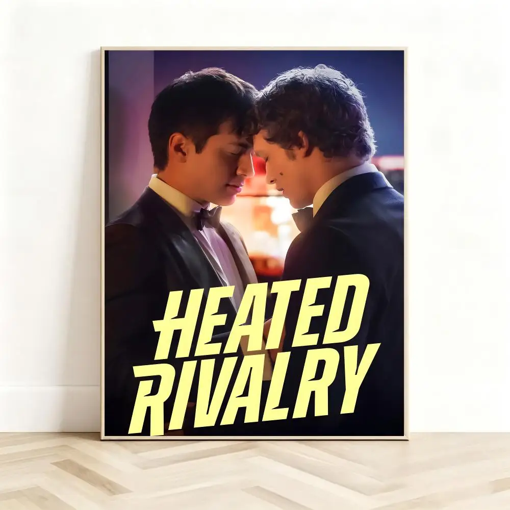 Romantic-Drama Novel H-Heated Rivalry Poster Classic Self-Adhesive PP Wall Sticker for Living Room Bar Decor Gift