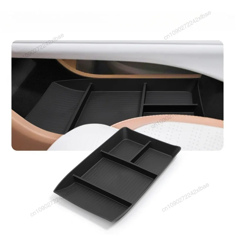Under Center Console Storage Box Divided Compartments Durable Material No Rattle Vehicle Organizer For 2024-2026 Avatr 07 EV