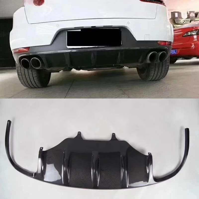 

Для Porsche Macan 2014-2022 углеродное волокно автомобильный задний бампер диффузор спойлер крышка комплект кузова