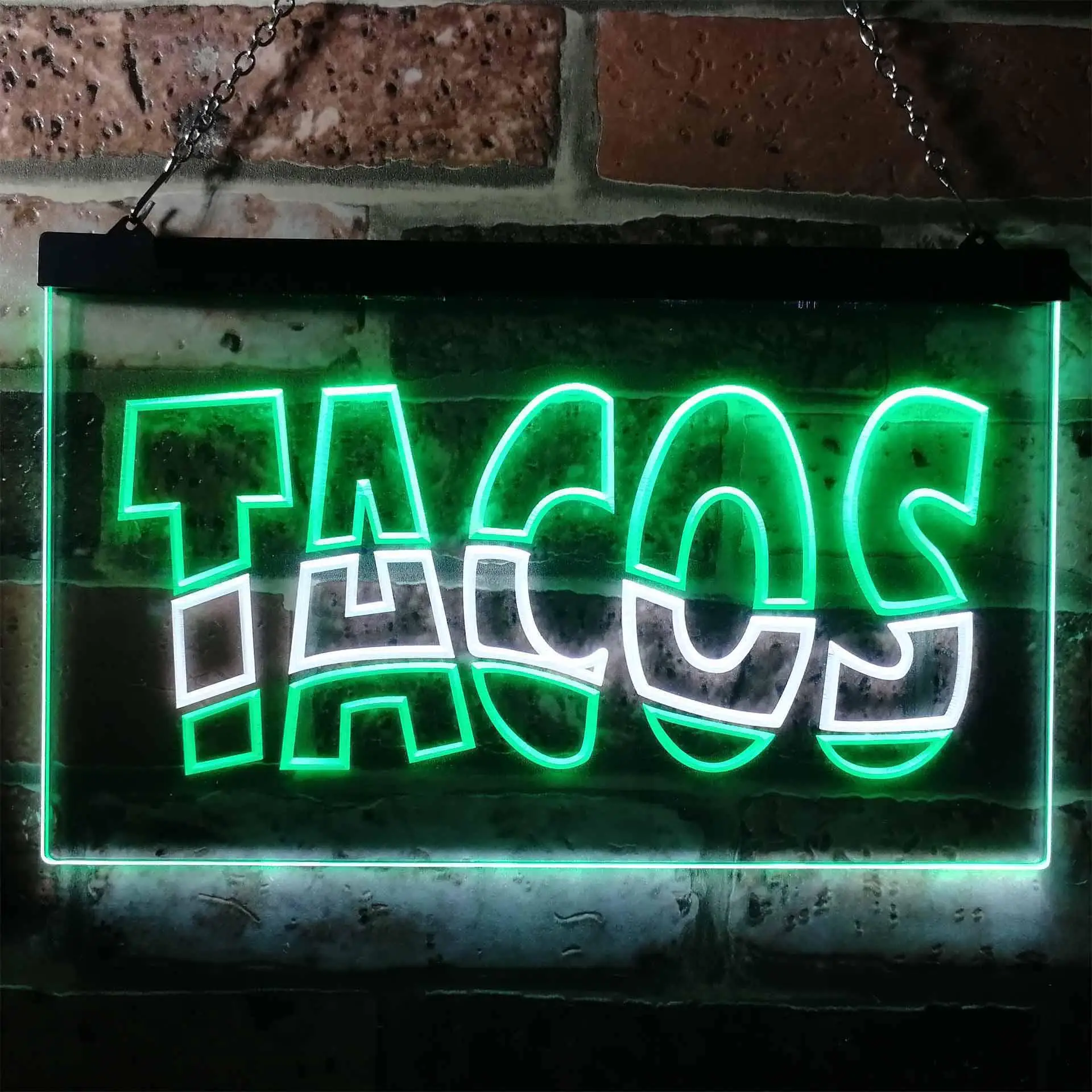 TASCO. Mexican Restaurant Dual Color Led Neon Sign st6-i0093