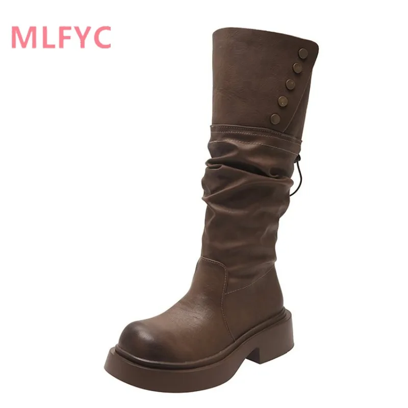 Retro Boots for Women 2024 New Travel Style Comfortable Fashion Women's Boots