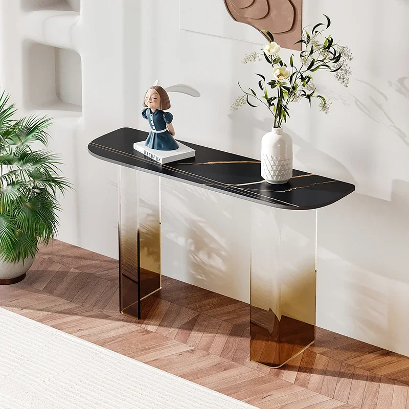 Premium Simple Console Tables Minimalist Beauty Nordic Modern Corner Table Aesthetic Unique Schreibtisch Living Room Furniture