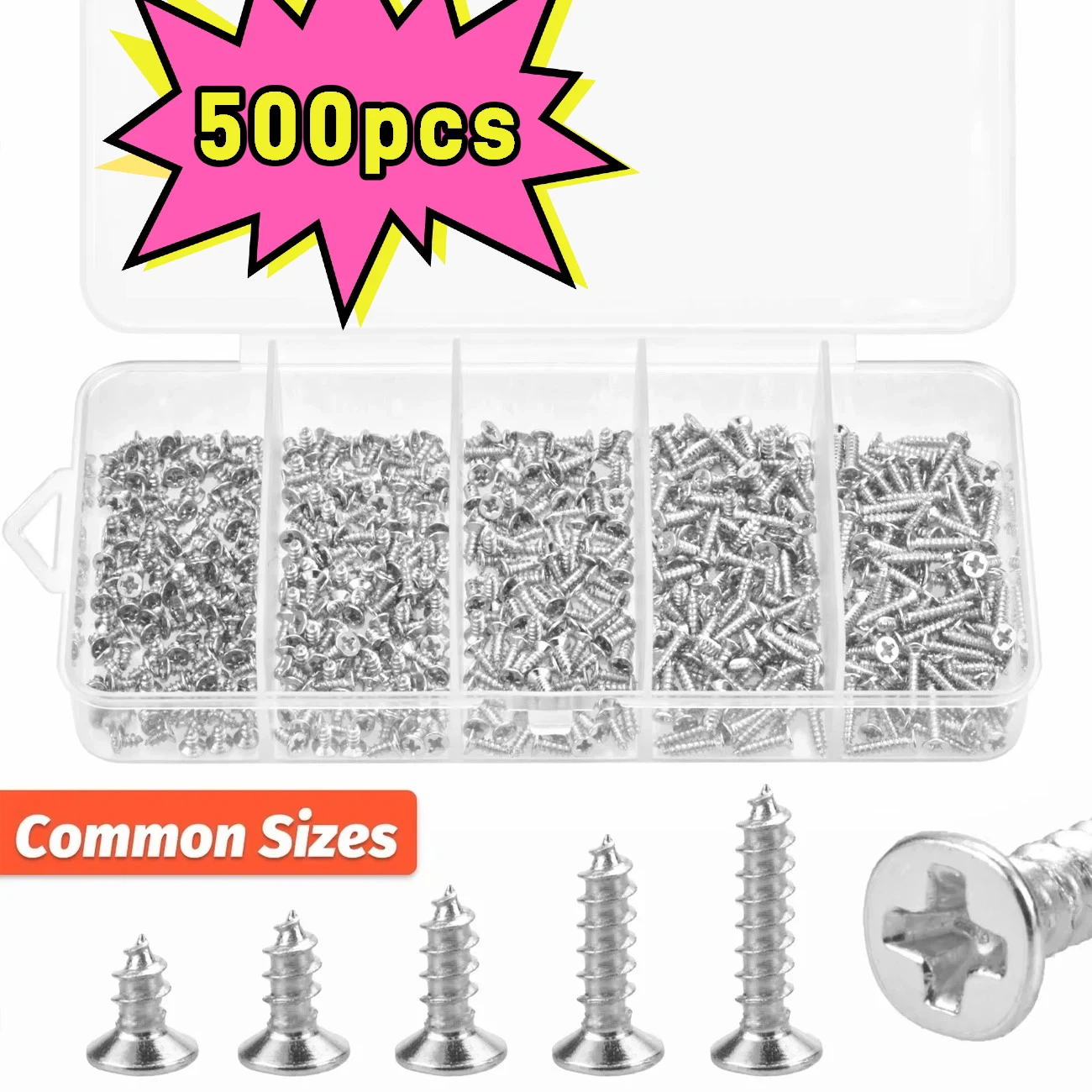 Home Improvement And Diy - 500 adet M2 Ahşap Vida Seti