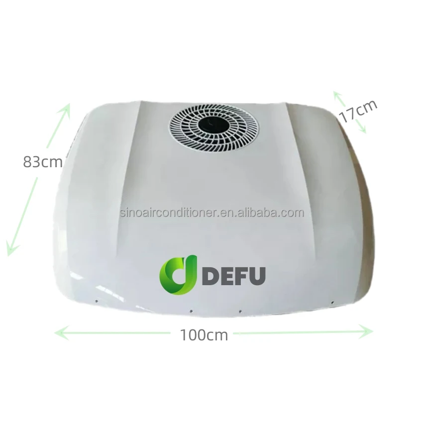 مكيف هواء كهربائي عالي الجودة 12 فولت تيار متردد للسيارة، مروحة ترموستات نموذجية مقسمة مع مادة بلاستيكية لشاحنة أبارث والحافلة #2