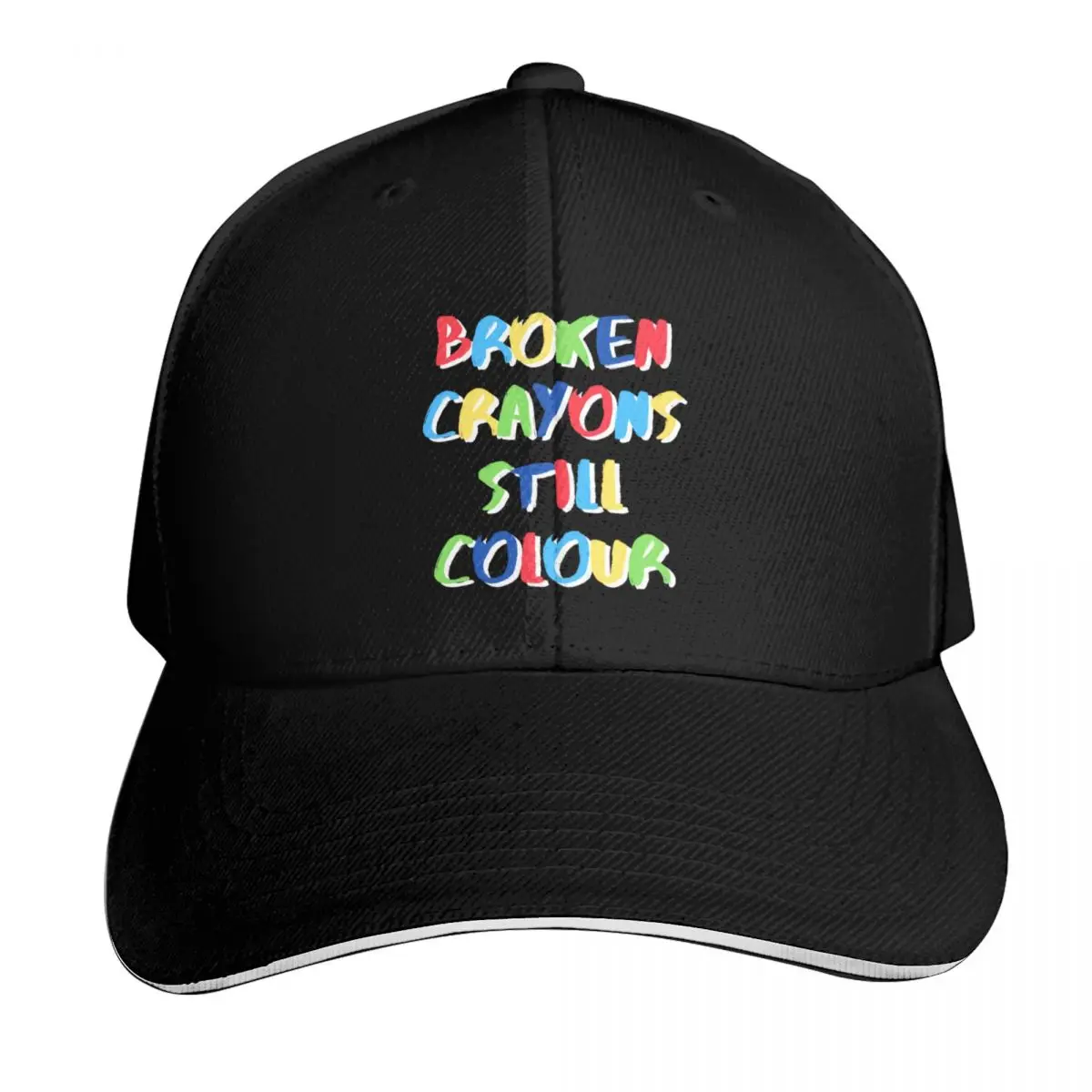 Broken Crayons Still Colour Baseball Cap Moisture Wicking Quick Dry Curved Brim Classic Fit Low Profile Unstructured