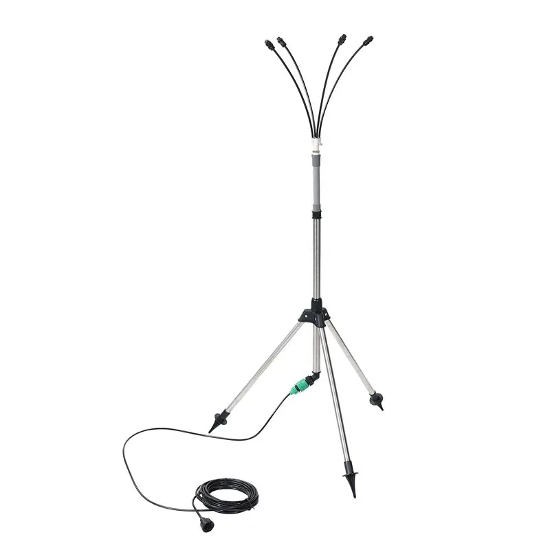 

AT84-Напольные распылители для улицы, регулируемая высота 4,1 фута, система туманообразования для охлаждения на открытом воздухе, портативная подставка