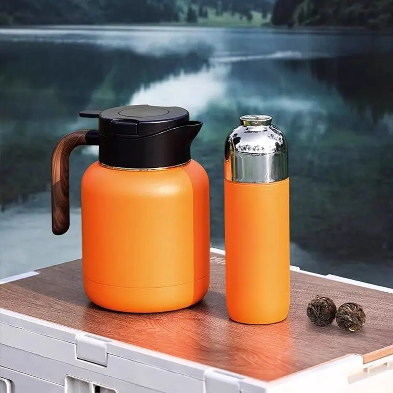 Stewed teacup ceramic water cup, tea separation tea cup old white tea, stewed cup thermal insulation car travel cup