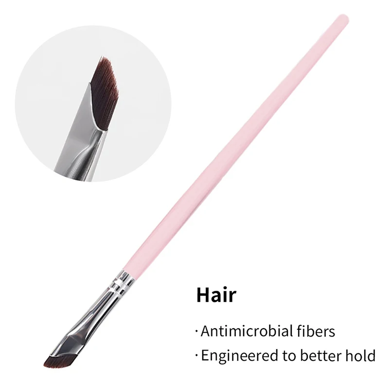 อายไลเนอร์ใบมีดสีชมพู Ultra Thin Fine Angle แปรงคิ้วแบนใต้ดวงตา Place Makeup Brush แปรงรายละเอียดที่แม่นยํา