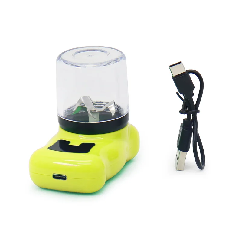 44mm 2-lagiger elektrischer Kunststoff-Grinder, USB-aufladbar, bunter, tragbarer Haushalts-Grinder – Detail 10