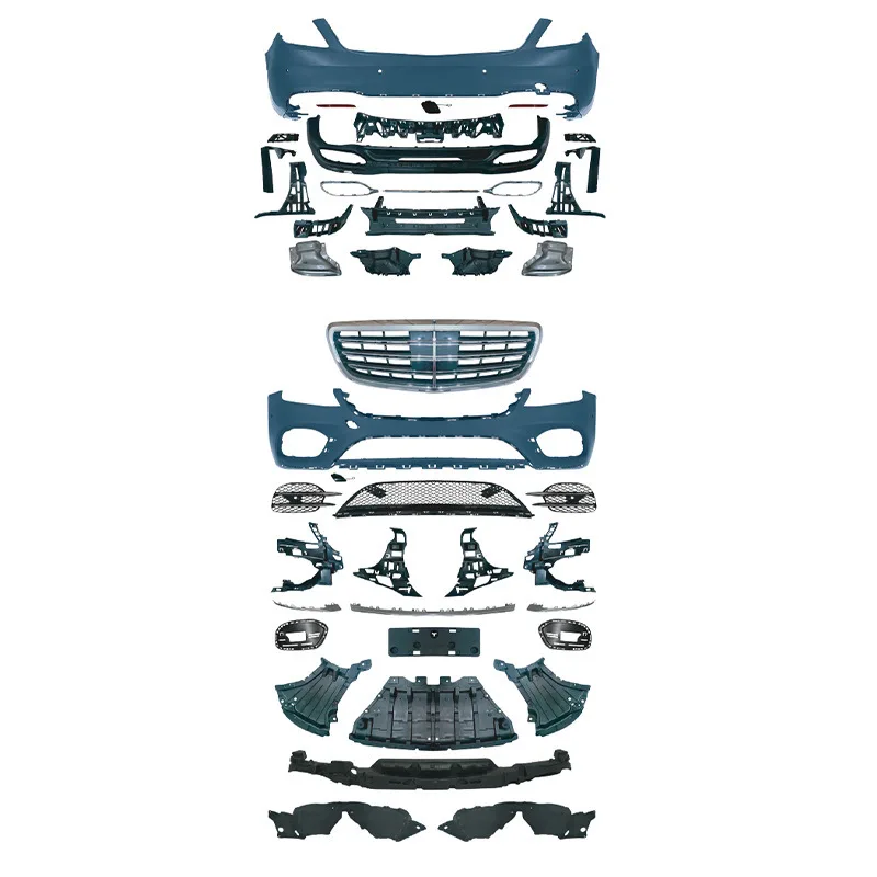 

Car Rear Bumper Grille Body Kits for Class S W222 Modified to S450 2018-2020