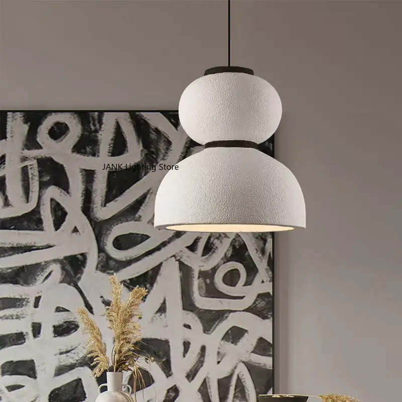 

Japanese Wabi Sabi Style Restaurant Bedroom Resin Chandelier Designer Artistic Lighting Fixture Bedroom Bedside Lighting Fixture