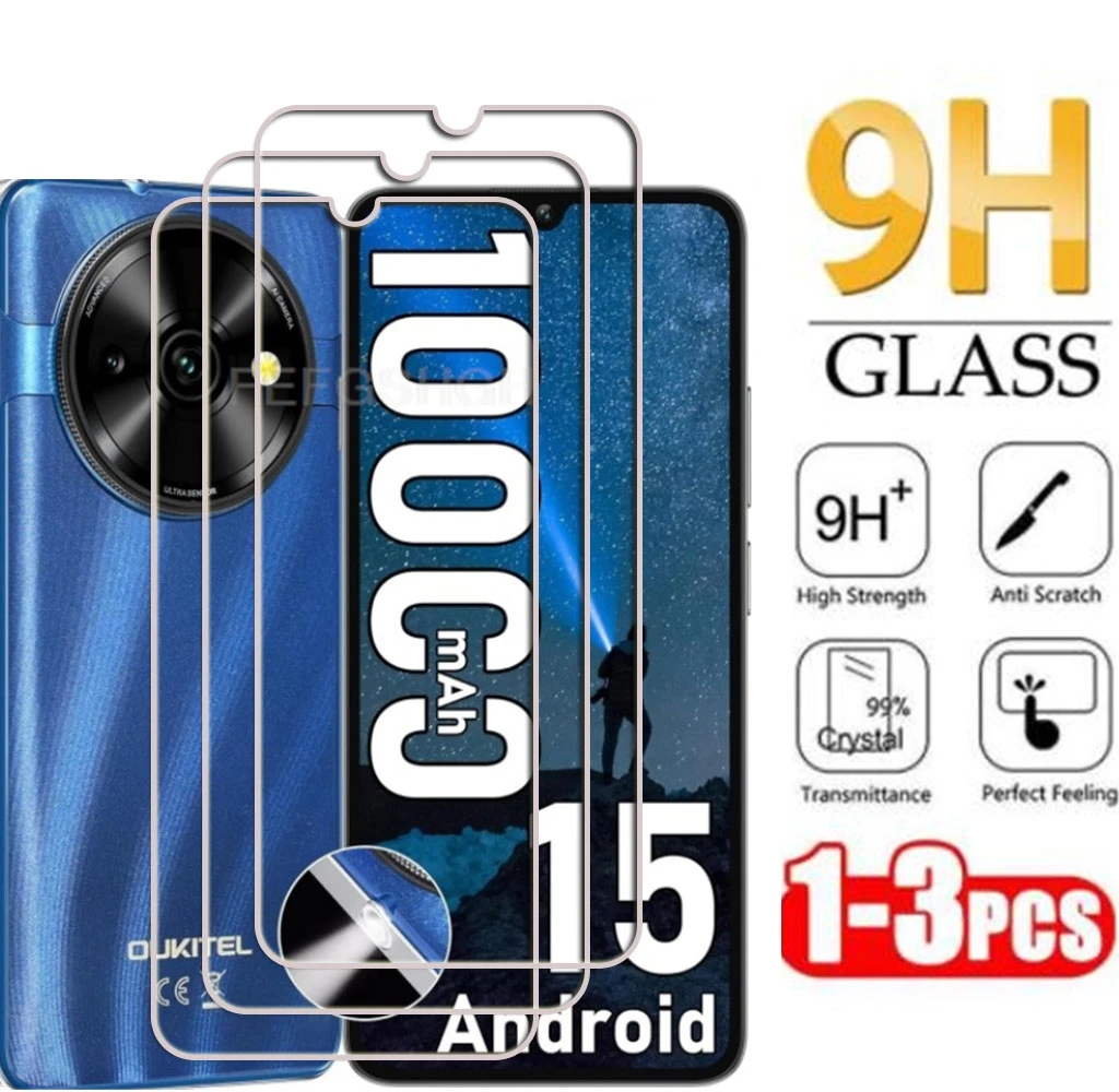 Tempered Glass For Oukitel C1 Plus C3 2025 C59 Pro C60 C61 C62 C65 C37 C38 C50 C51 C53 C57 C58 Screen Protective Protector Film