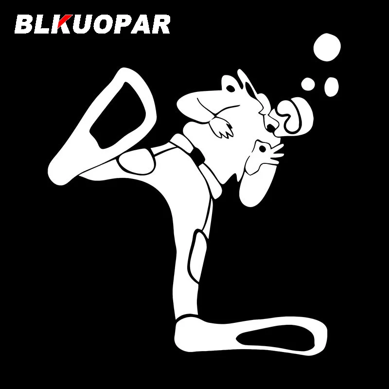 BLKUOPAR Diver's Underwater Communication Gestures Car Stickers Funny Sport Decal Sunscreen Die Cut Bumper Laptop Car Goods