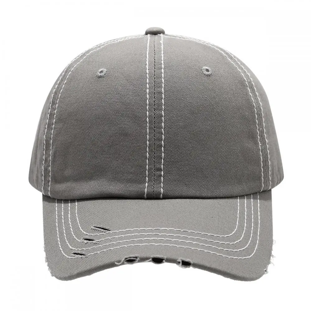 Customized Printed Logo Break Hole Washed Baseball Cap Retro Men And Women Outdoor Sun Shading And Sun Protection Duckbill Hat