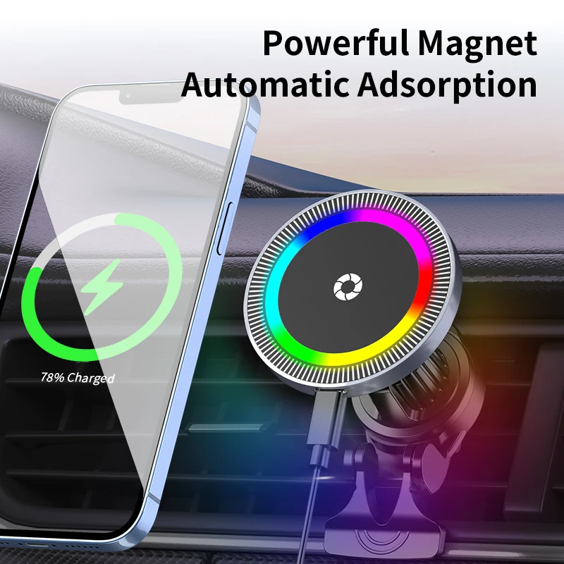 

New Car Wireless Charger Magnetic Wireless Charging Car Phone Holder Stable Fashionista Convenient Use