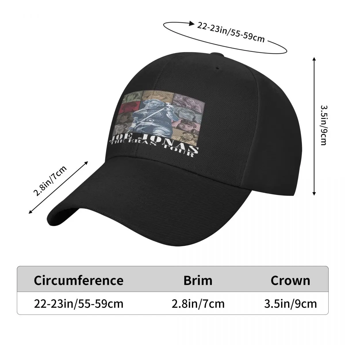 Joe Jonas Eras Tour Sun Cap Men Caps Caps For Men Baseball Cap Men Man Hat Baseball Cap