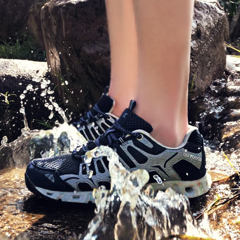 

Men Women Outdoor Wading Shoes Aqua Water Upstream River Creek Camping Tourism Trekking Mountain Climbing Tracking Hiking Trail