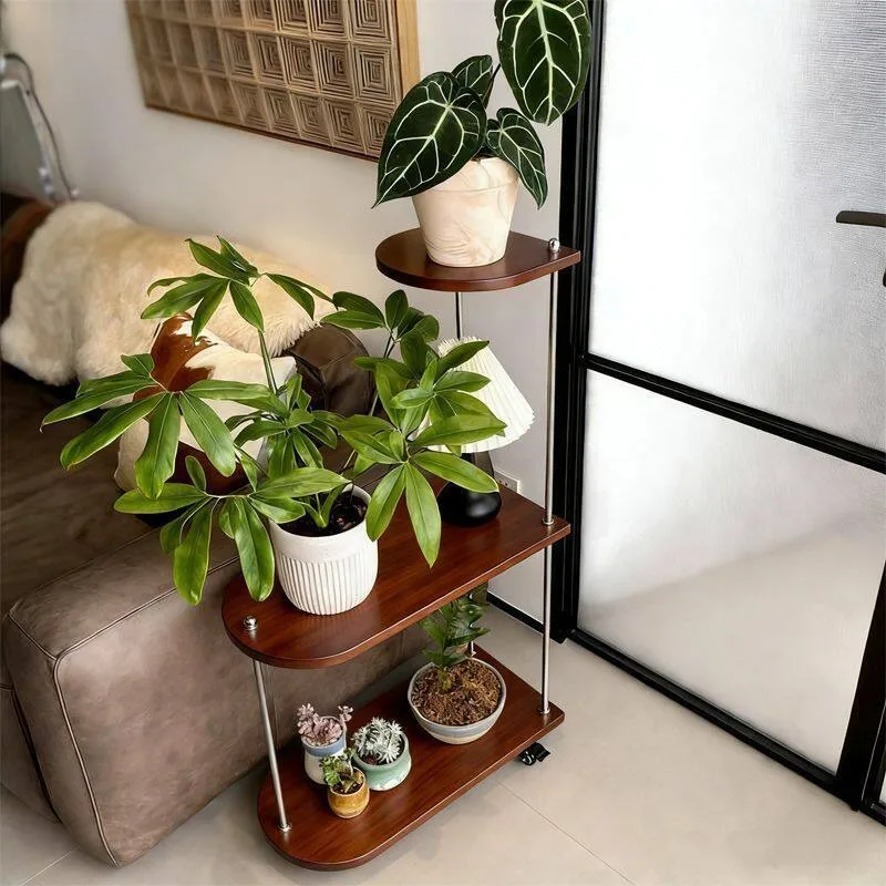 Corner Wood Plant Shelf Indoors Garden Tiered Terrace Plant Shelf Bar Flower Arredo Giardino Per Esterno Vintage Furniture