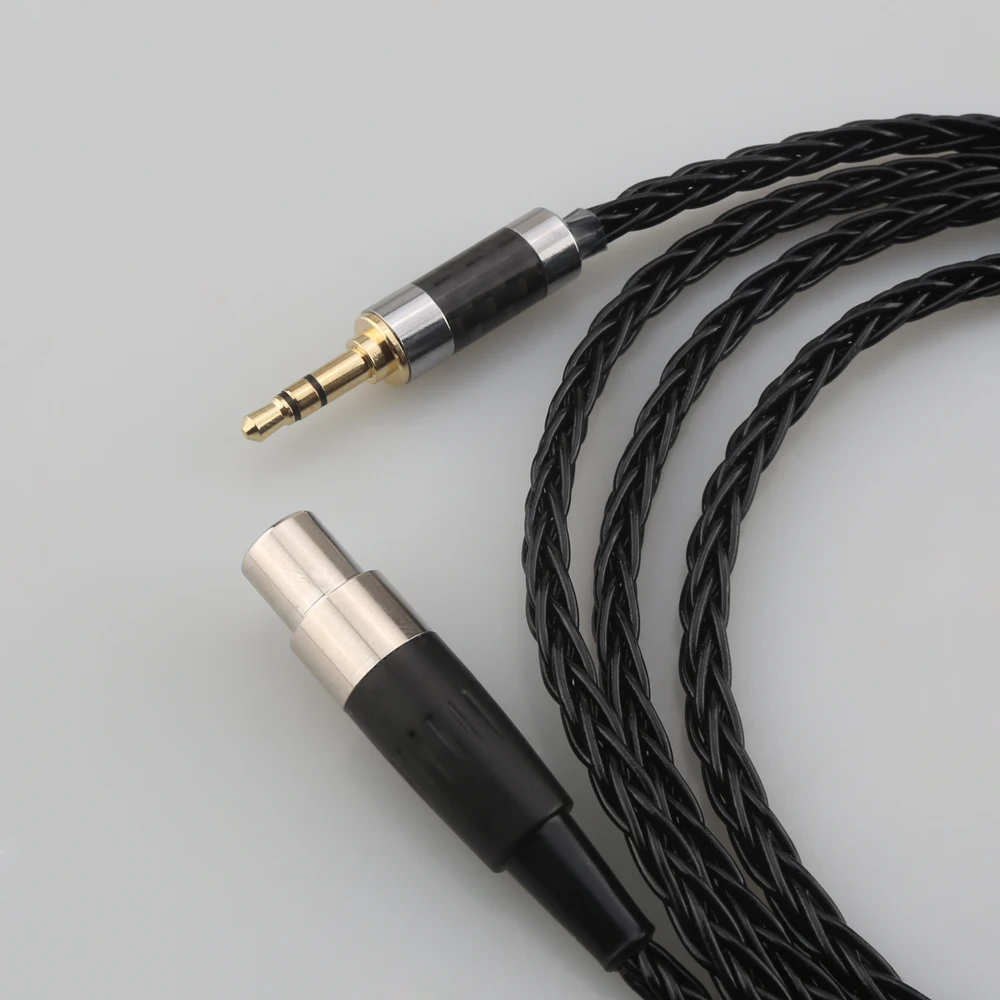 8 Core Silver Plated Black Earphone Cable For AKG Q701 K702 K271 K272 K240 K141 K712 K181 K267 K712 Headphone