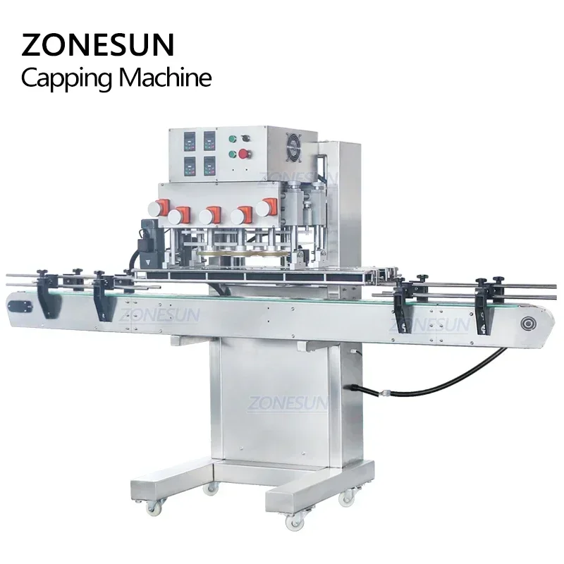 ZONESUN عالية السرعة فليبتوب رذاذ تويست قبالة الهوائية البلاستيك الزجاج زجاجة المسمار آلة السد الجرار زجاجات الحيوانات الأليفة ZS-XG440B