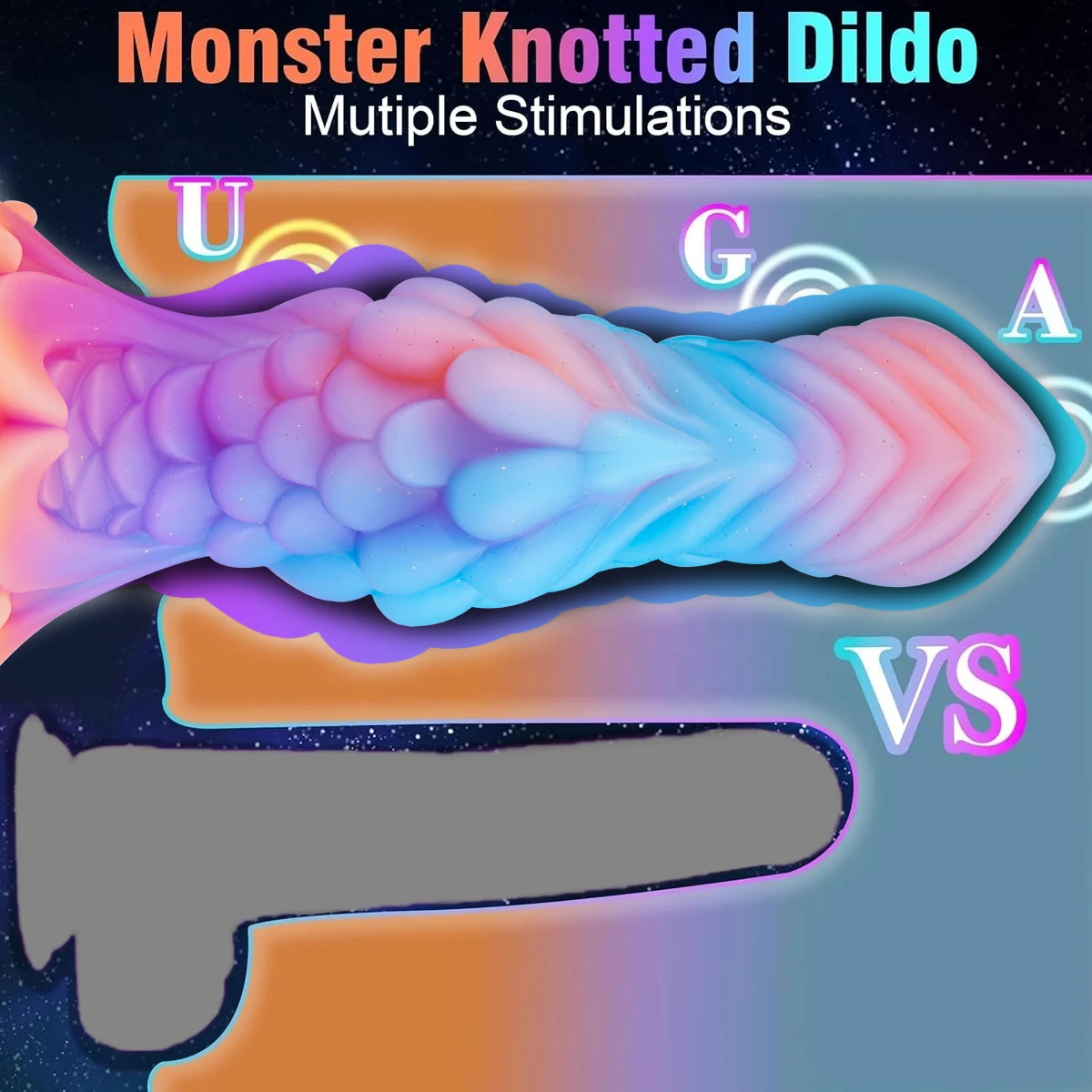 Glow-in-the-Dark Dragon Scale Dildo Animal Fantasy Anal Plug Monster Soft Adult Sex Toys G-Spot Butt Masturbator for Men Women - view 4