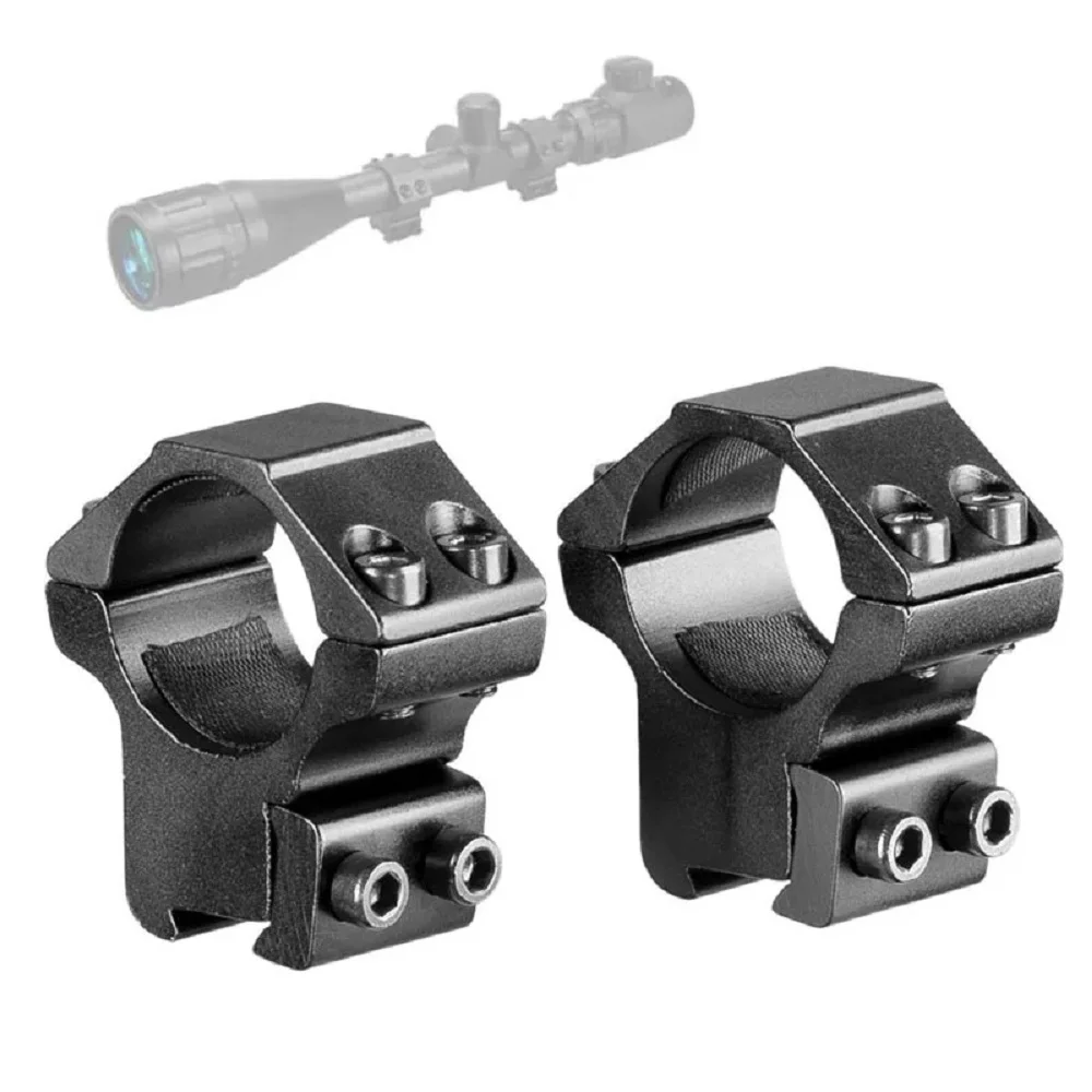 2 Stück Zielfernrohrhalterungen Ø 25,4/30 mm für Zielfernrohre, Teleskope, taktische Taschenlampen, 11/20 mm Picatinny-Schienenmontage, Jagdzubehör – Detail 4