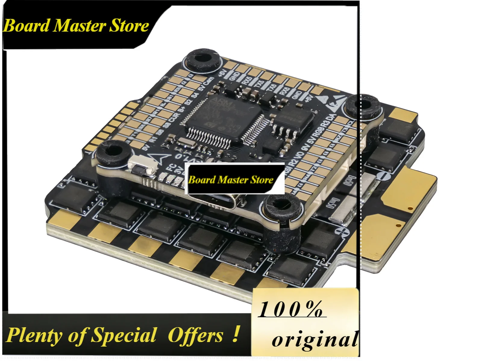 BoMaSWholesale STM32 F405 30x30 Flight Controller 80A 8S 4-in-1 ESC Stack For FPV Drone