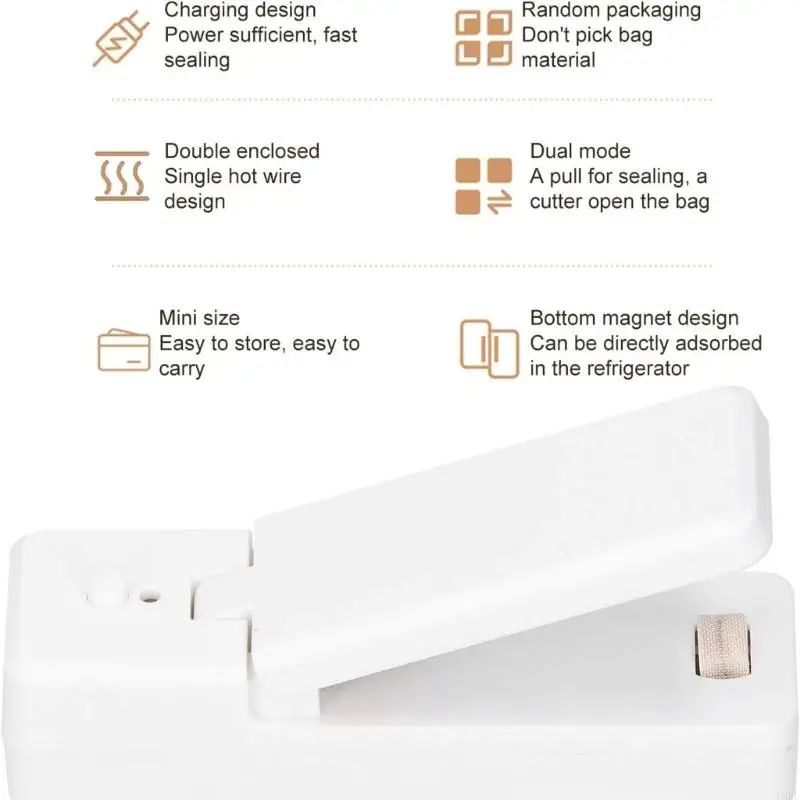 Machine d'emballage sous vide électrique domestique L8RE, thermoscelleuse sous vide pour conservation des aliments
