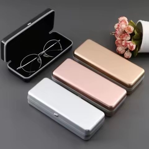 Cubojue Aluminum Glasses Case Hard Ultralight Eyeglasses Box Spectacles Reading Eyewear Storage