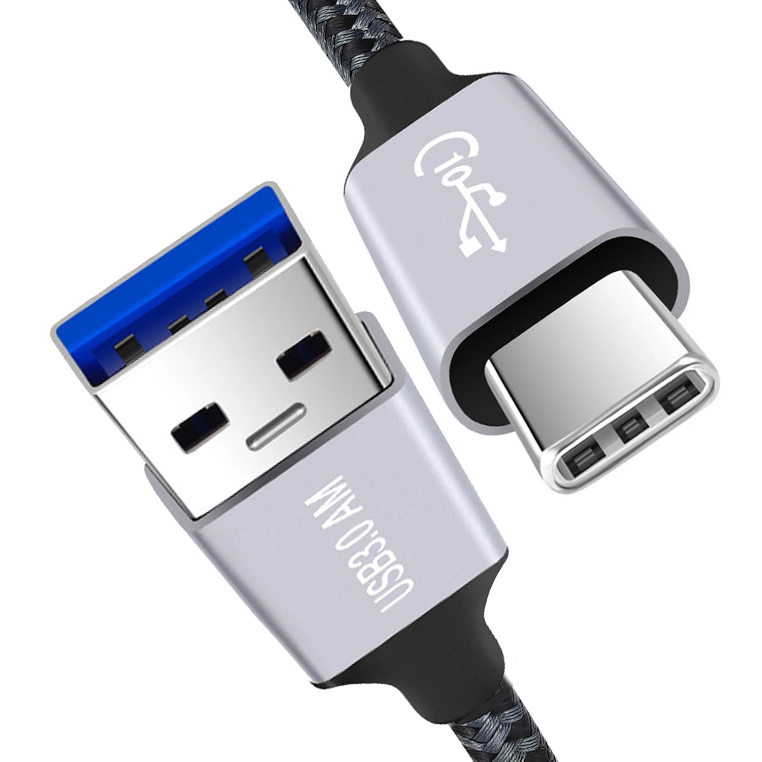 

1m Braided USB A to USB C 3A Charging Cable USB 3.1 USB 3.2 Gen2 10Gbps Data Transfer Cord for Samsung Galaxy Phone Tablet SSD