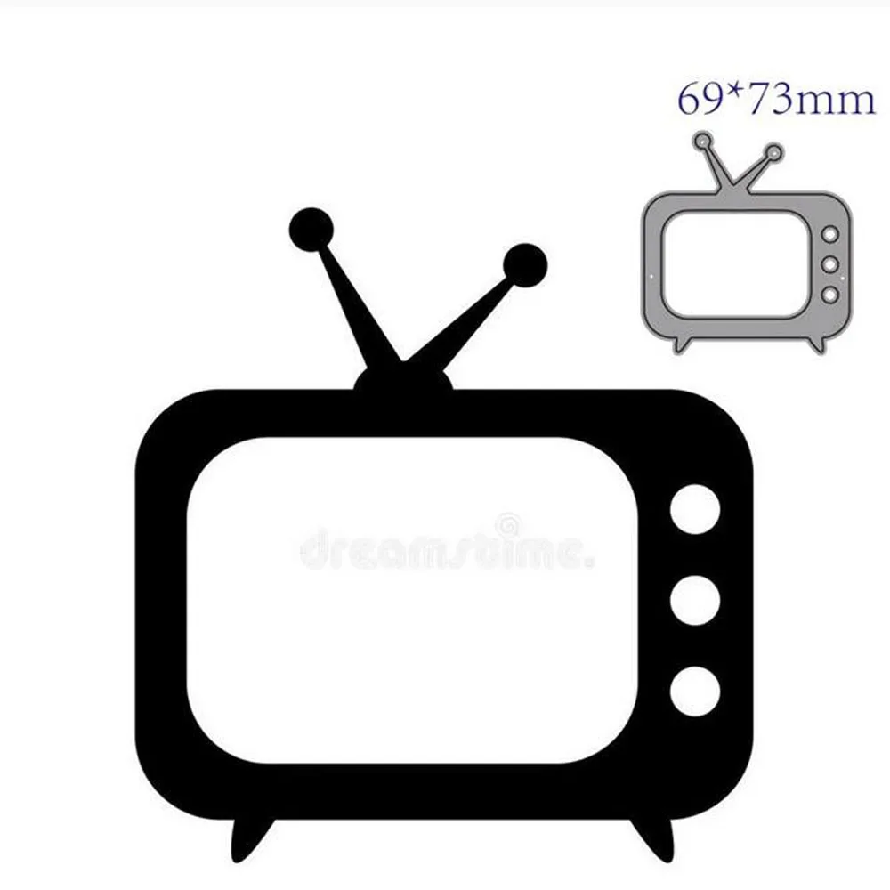 TV Metal Cutting Dies Mold Scrapbook paper card Paper DIY Photo Album Decorative Embossing workmanship