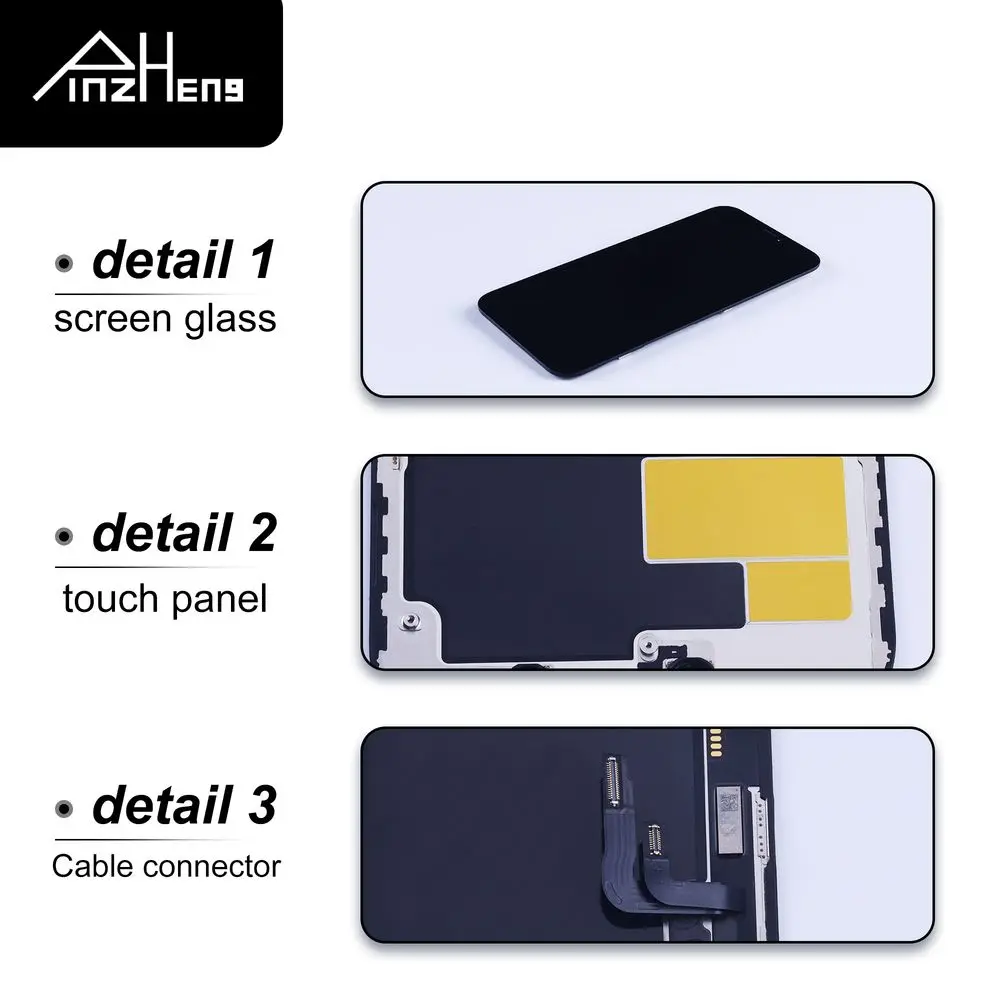 PINZHENG Hochwertiges Display INCELL LCD OLED OEM AMOLED für iPhone XS MAX X XR 11 12 13 MINI PRO PROMAX Bildschirmersatz – Detail 7