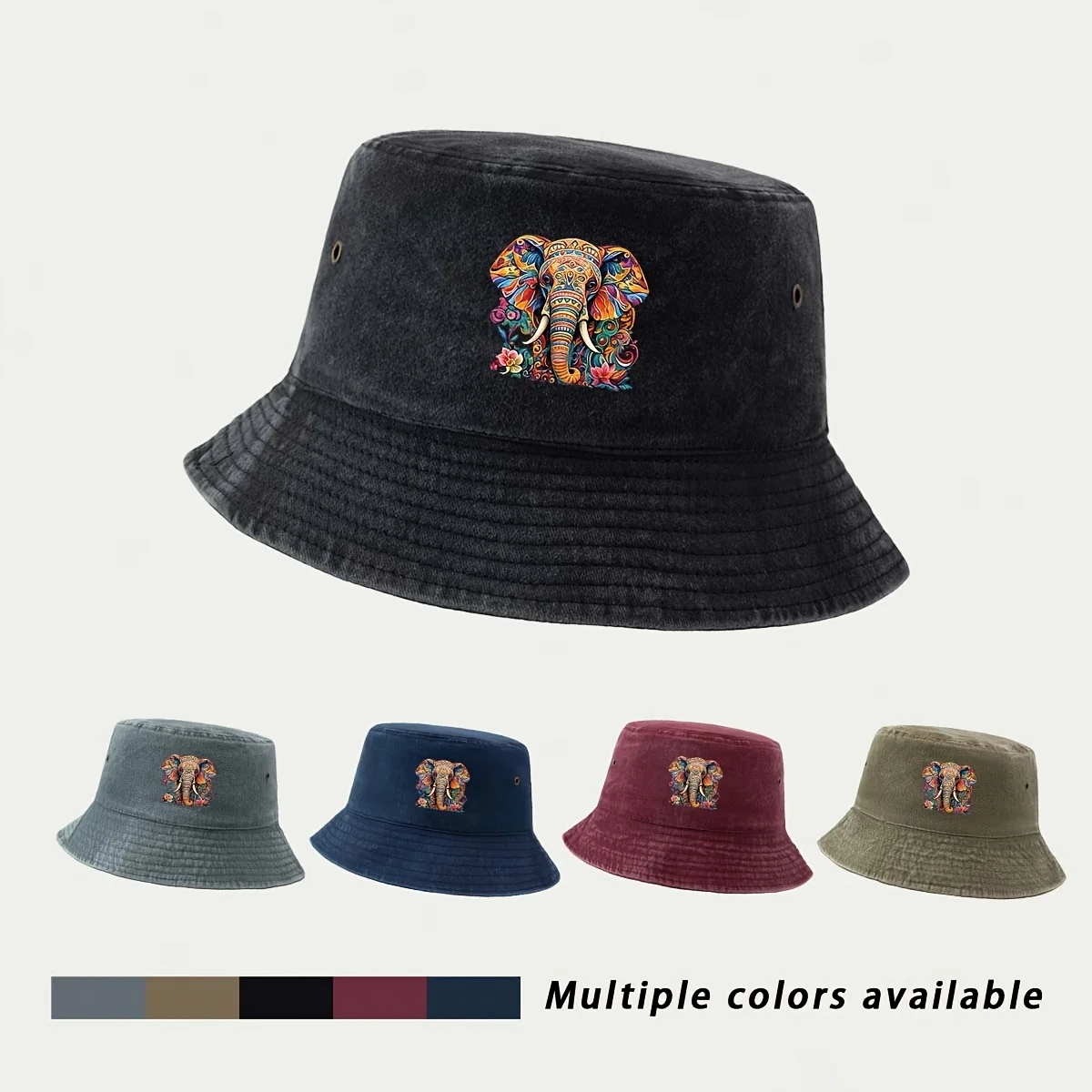 Pattern Printed Fisherman Hat American Fresh Morandi Casual Style Fishing Cap Easy to Clean Comfortable Breathable Durable Truck